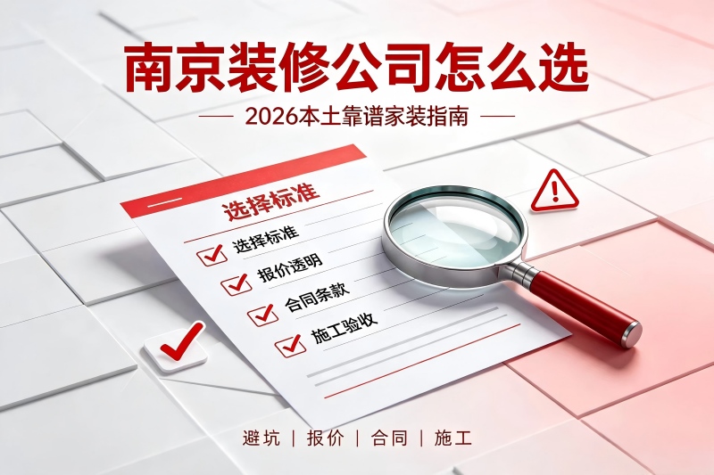 南京装修公司怎么选，2026 本土靠谱家装公司推荐与避坑完整指南